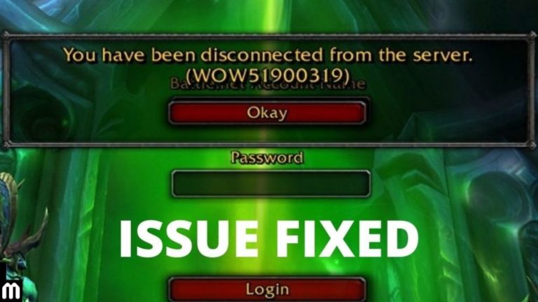 wow companion app disconnected from server